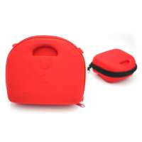 Portable Plastic Storage First Aid Kit Hard Red EVA Case with rubber handles