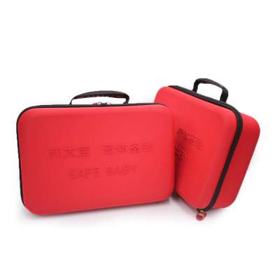 Customize hard zipper storage tools case car spare tire box for tire hand air pump